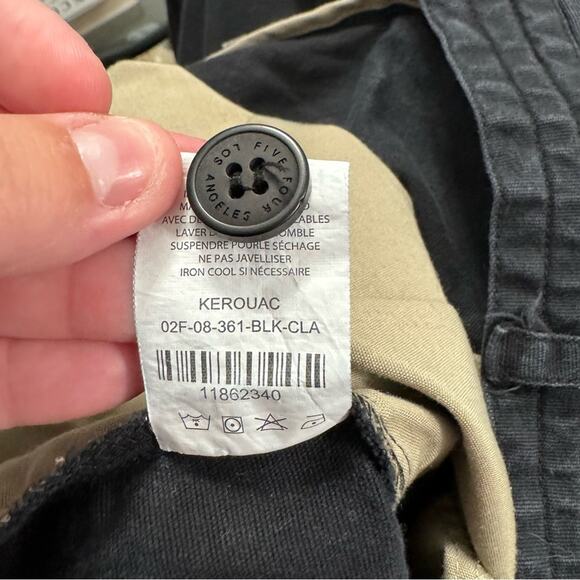 Five Four Los Angeles Black Classic Fit Shorts Men’s Size 34 Drawstring Inner - Picture 8 of 10